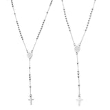 Stainless steel prayer beads rosary necklace for women by HSF Marketplace