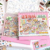 Chinese style miniature scene stickers for 3D fairy gardens, HSF Marketplace sticker therapy set