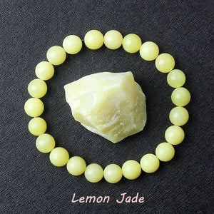 Natural Crystal Stone Bead Bracelet, Gemstone Stretch Jewelry for Women and Men