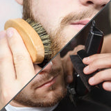 Hair Brush Boar Bristle For Men's Beard Brush Portable Shaving Comb Massage Hair Cleaning Brush for Facial Cleaning Styling Tool