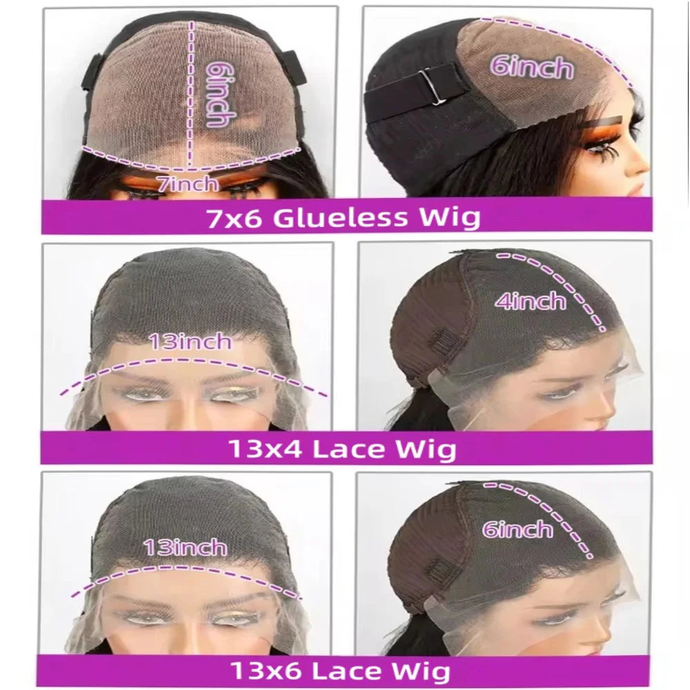 Burmese curly human hair lace front wig, 13x6 HD lace, 220 density, preplucked and glueless, HSF Marketplace
