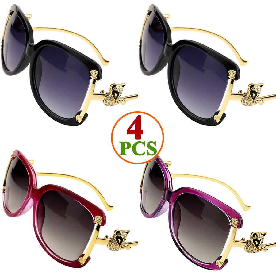 Women's stylish oval frame sunglasses by HSF Marketplace with UV400 protection