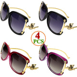 Women's stylish oval frame sunglasses by HSF Marketplace with UV400 protection