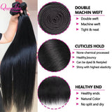 20 20 20 inch Straight Human Hair Bundles And Closure 100% Raw Hair Bundles With 2x6 HD Lace Closure 30inch Bundles Human Hair