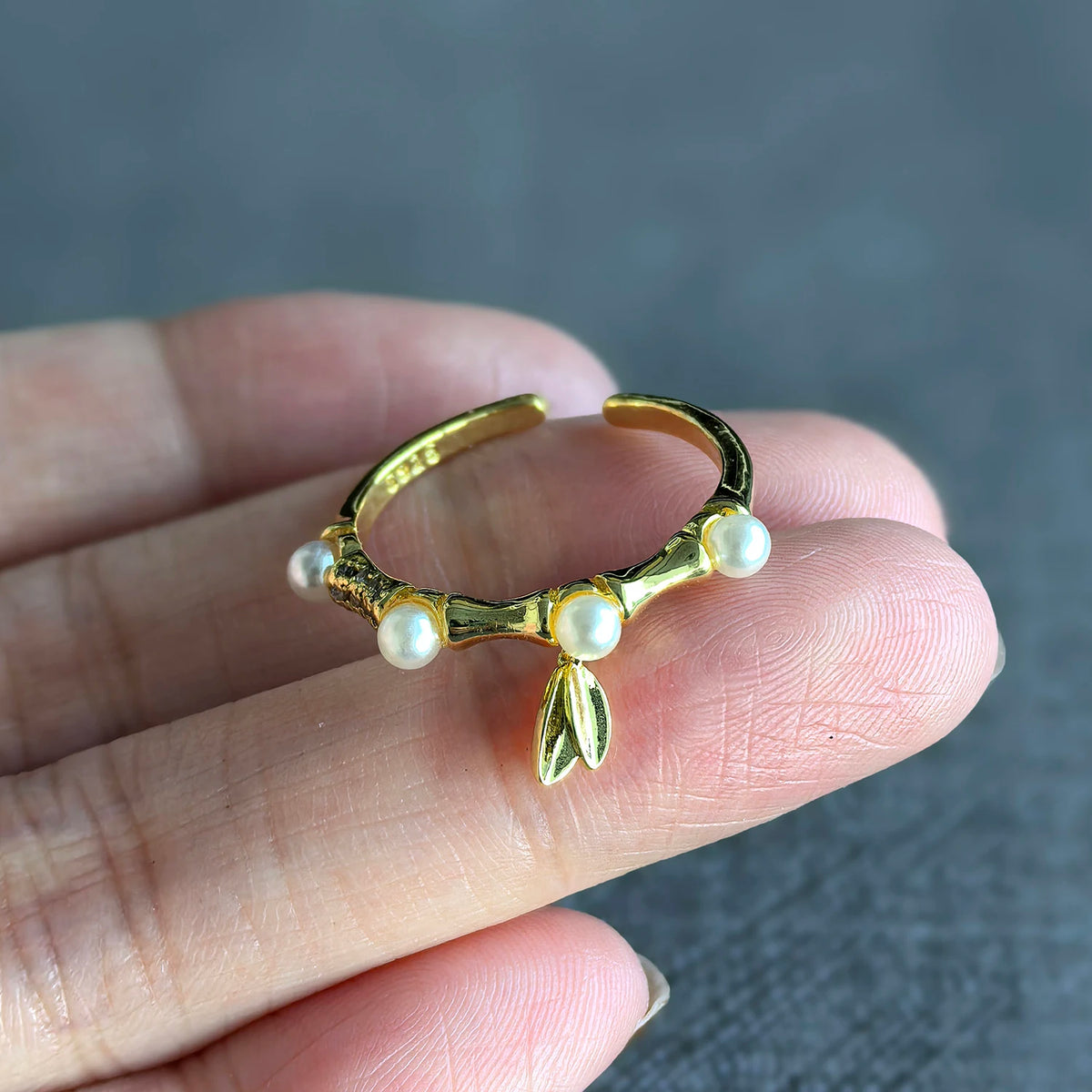 925 Sterling Silver Open Finger Ring Golden Enamel Donut Dazzling Geometric Punk For Women Jewelry Gift Dropship Wholesale