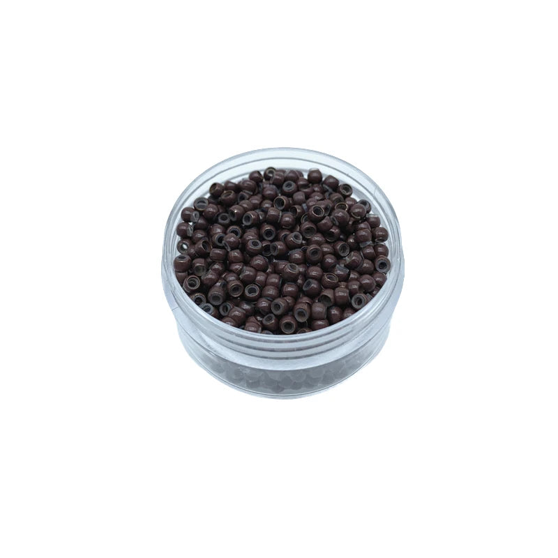 500 Pcs 3.0mm Silicone Lined Beads Nano Beads for Hair Extensions Copper Nano Ring for Nano Tip Extension