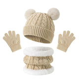 Children's thermal knit fleece winter set with hat, scarf, and gloves by HSF Marketplace