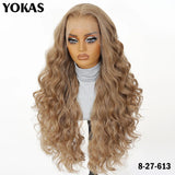 30 Inch Synthetic And Blend Lace Wigs For Women Body Wave Women Wigs 13x6 HD Lace Frontal Wigs With Baby Hair For African Female