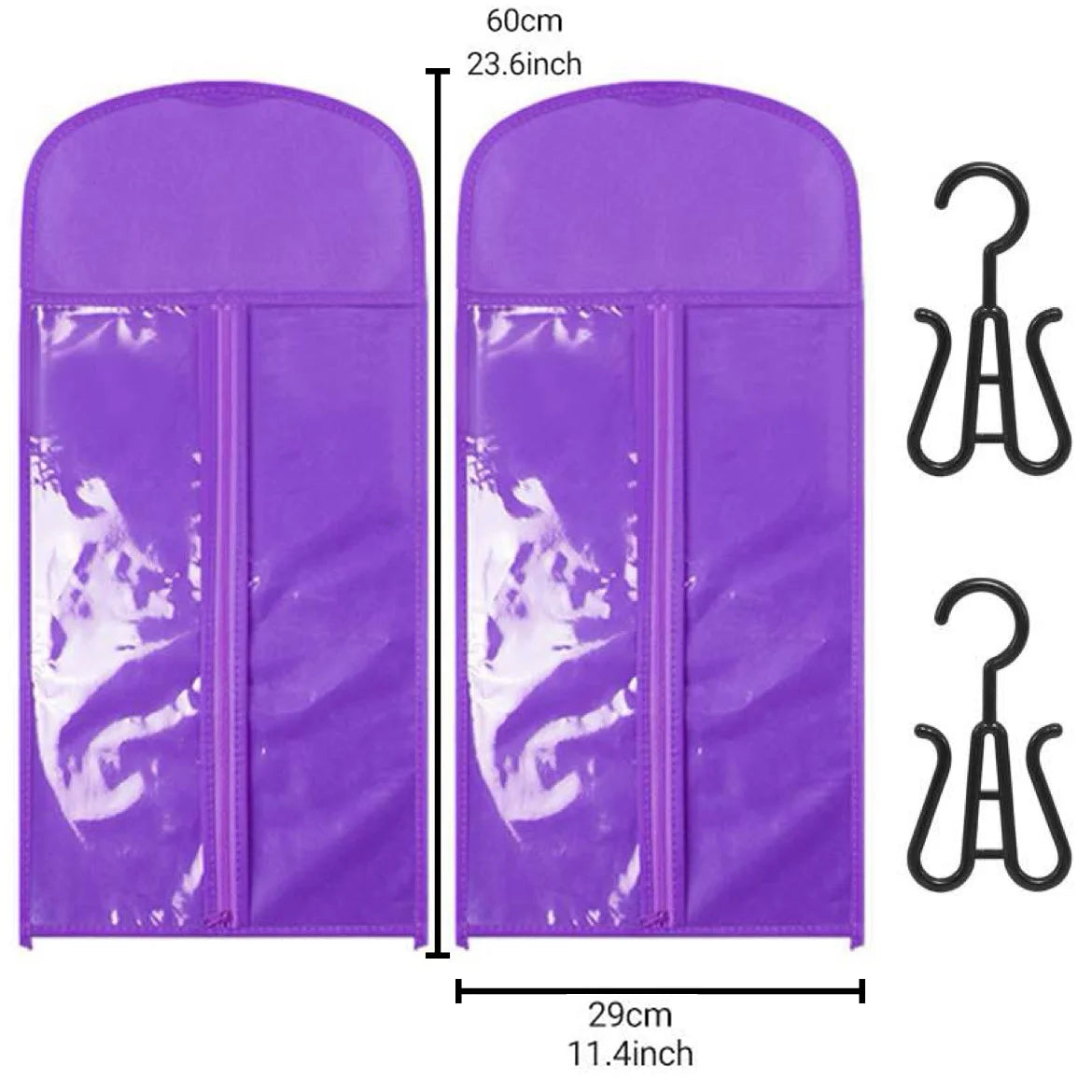 Wig Storage Bags Hair Extensions Storage Bag with Hanger for Lace Wigs Hair Extension Holder Wig Hanger with Bag Wig Accessories