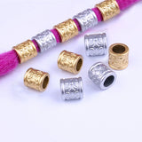 10Pcs/20Pcs Hair Ring Dreadlocks Beads Hair Braid Rings Clips Dread Locks Hair Braiding Metal Cuffs Decoration Accessories Men