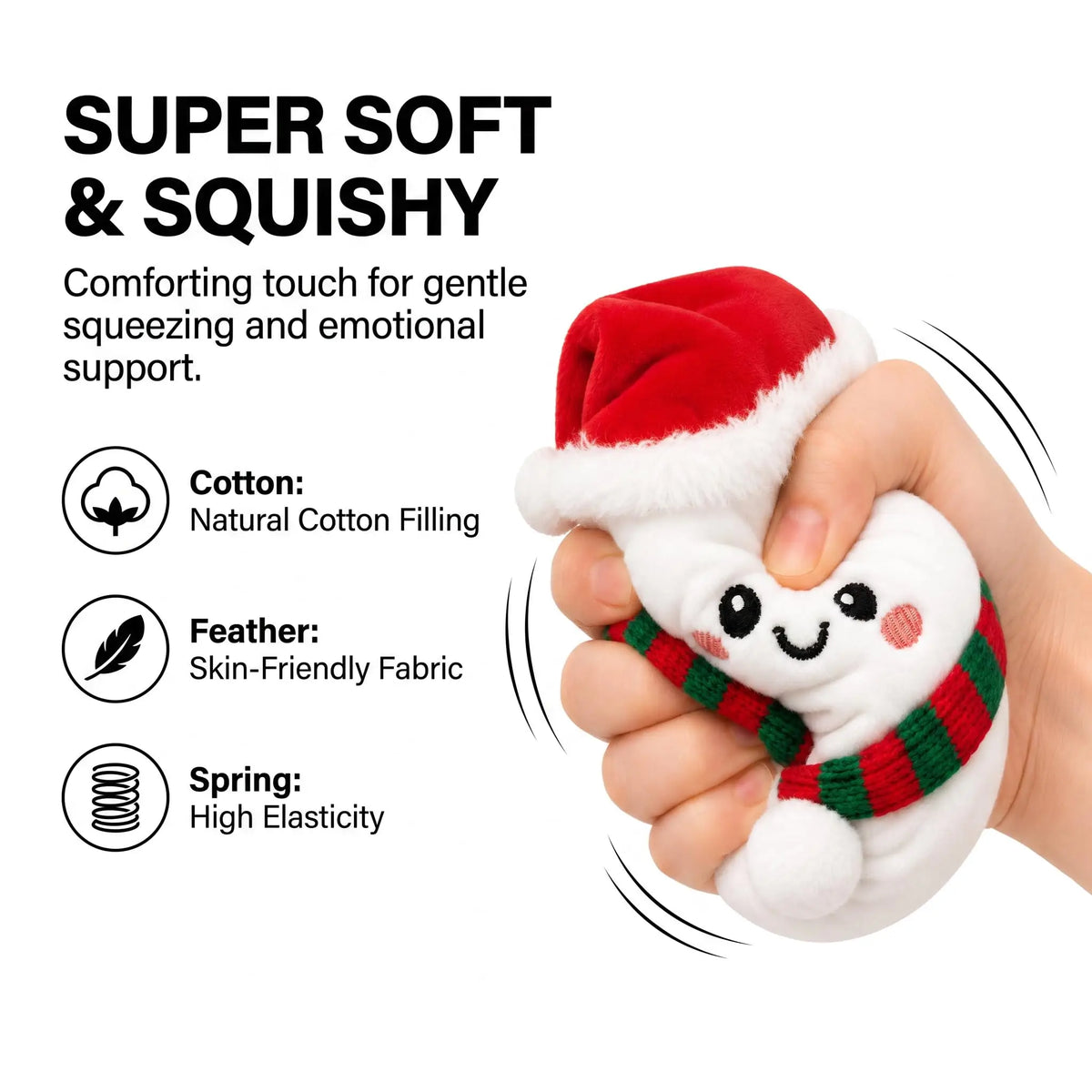 Christmas dumpling plush blind box gift set with 7 fun styles, HSF sensory toy assortment