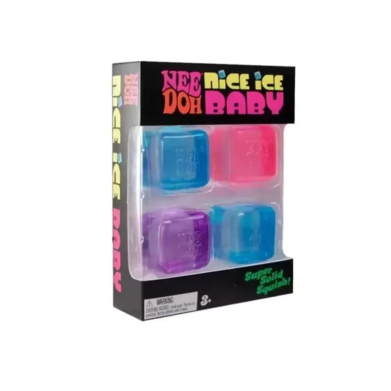 NeeDoh Mini squishy fidget toy 4-pack, colorful sensory toys for stress relief by HSF Marketplace