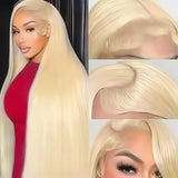 250% density blonde bone straight human hair wig for women by HSF Marketplace