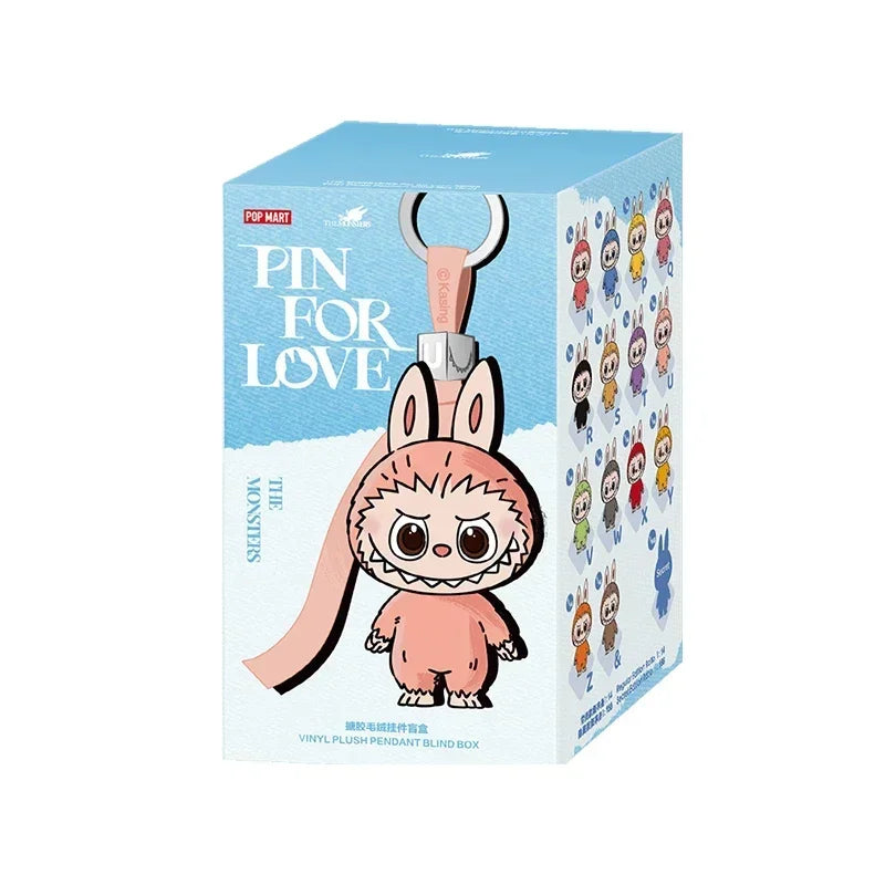 POP MART LABUBU THE MONSTERS PIN FOR LOVE Series vinyl plush pendant collectible figure blind box