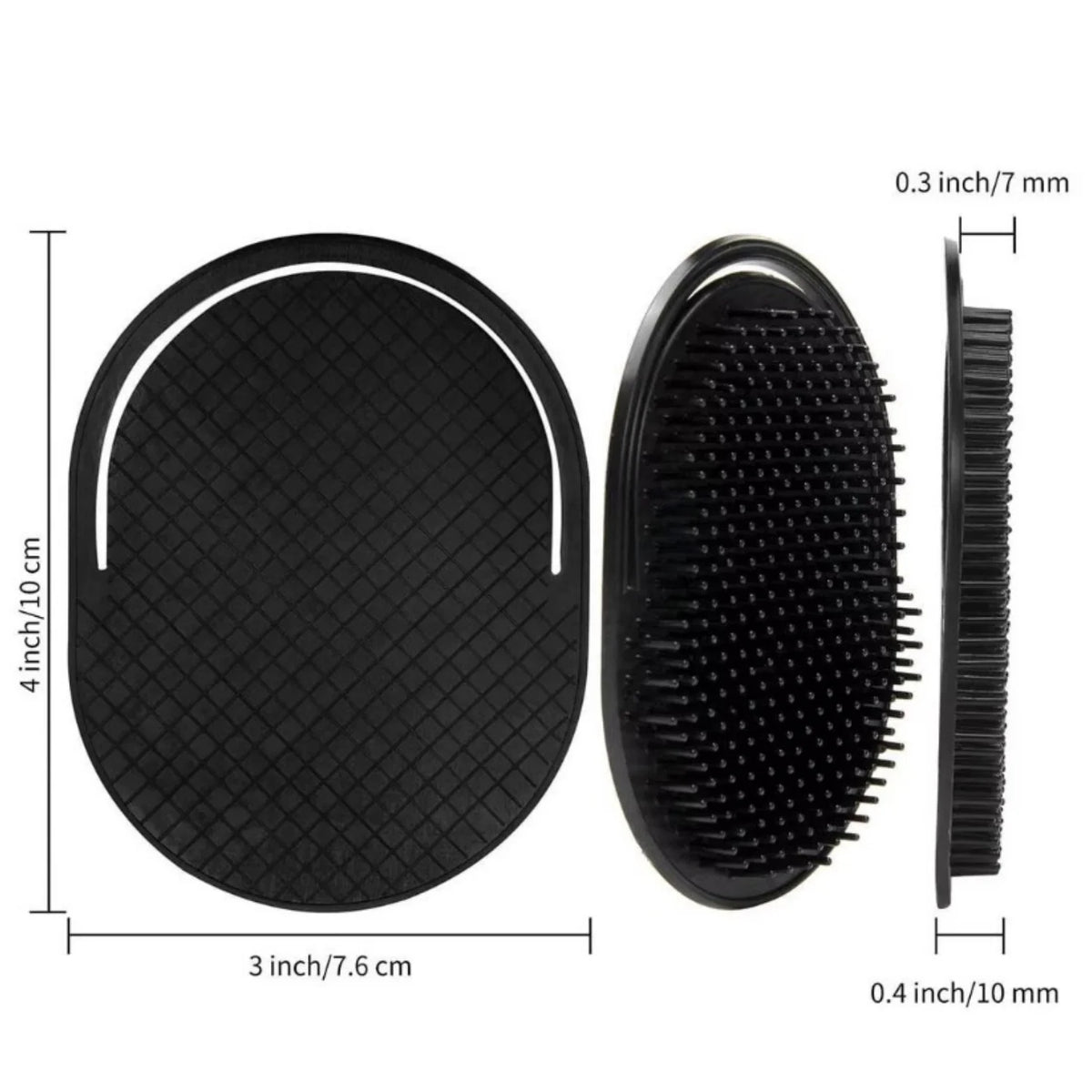 Multifunctional Pocket Hair Brush Small Light Palm Grip Comb Massage Brush Comb For Man Portable For Home Travel