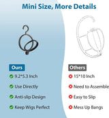 4 pcs Portable Wig Display Stand Wig Hanger Stand For Multiple Wigs Drying Stand Hanging Wig Stand Plastic Wig Dryer Stand