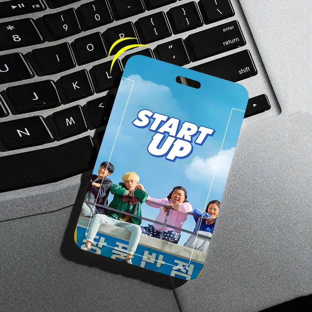 Korean drama ID card sleeve with lanyard by HSF Marketplace for easy access, K-culture merch