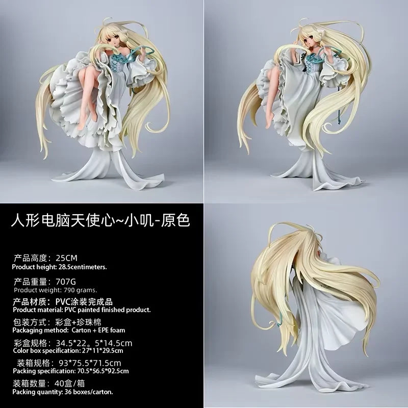 Chobits Chi PVC collectible anime figure statue for desktop home decoration, detailed character pose