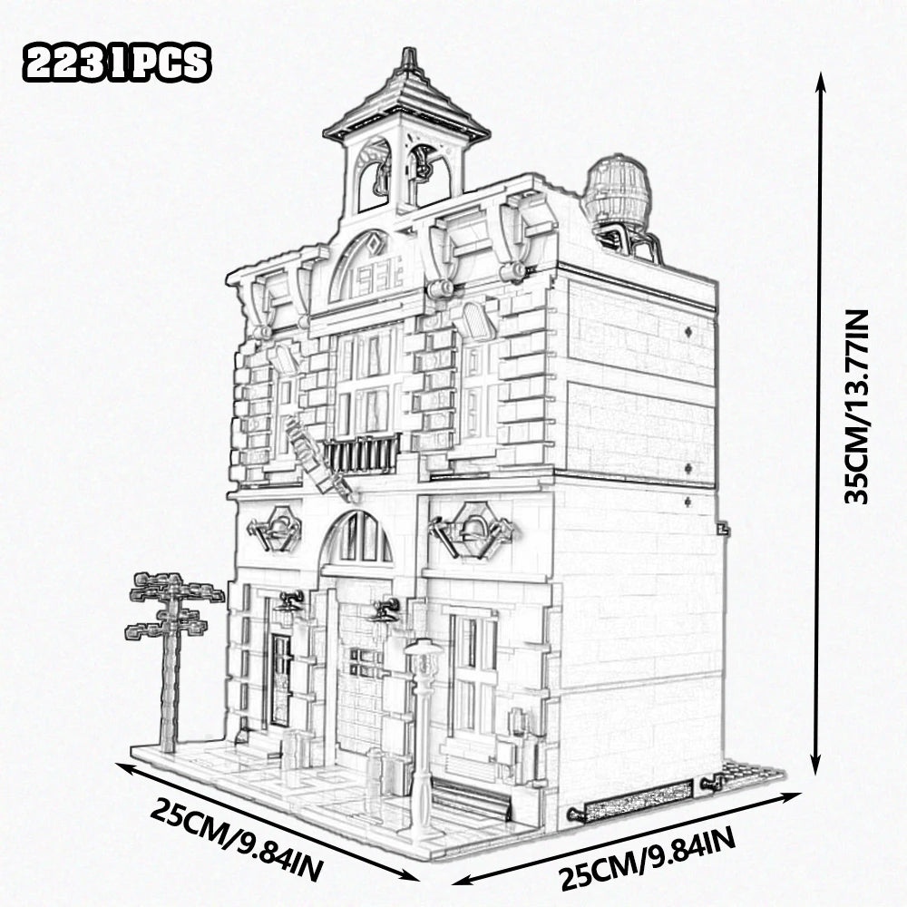 Street View building blocks set for adults showcasing classic architecture, HSF Marketplace K-Culture merch