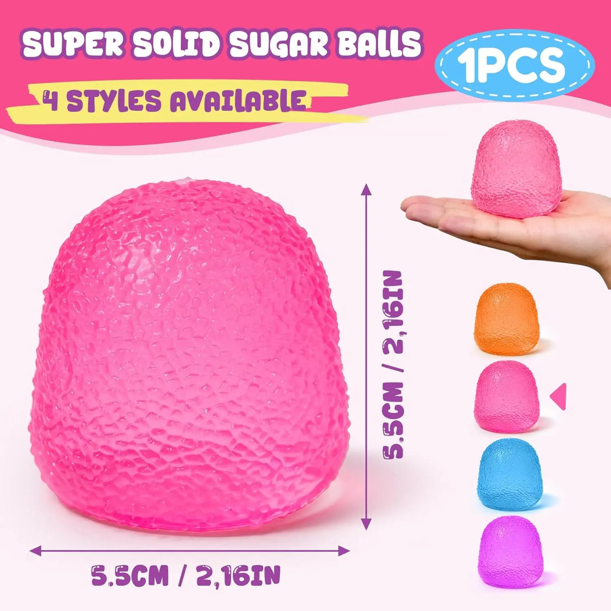 HSF Marketplace gumdrop stress balls fidget toys for anxiety relief, colorful sensory toys displayed together