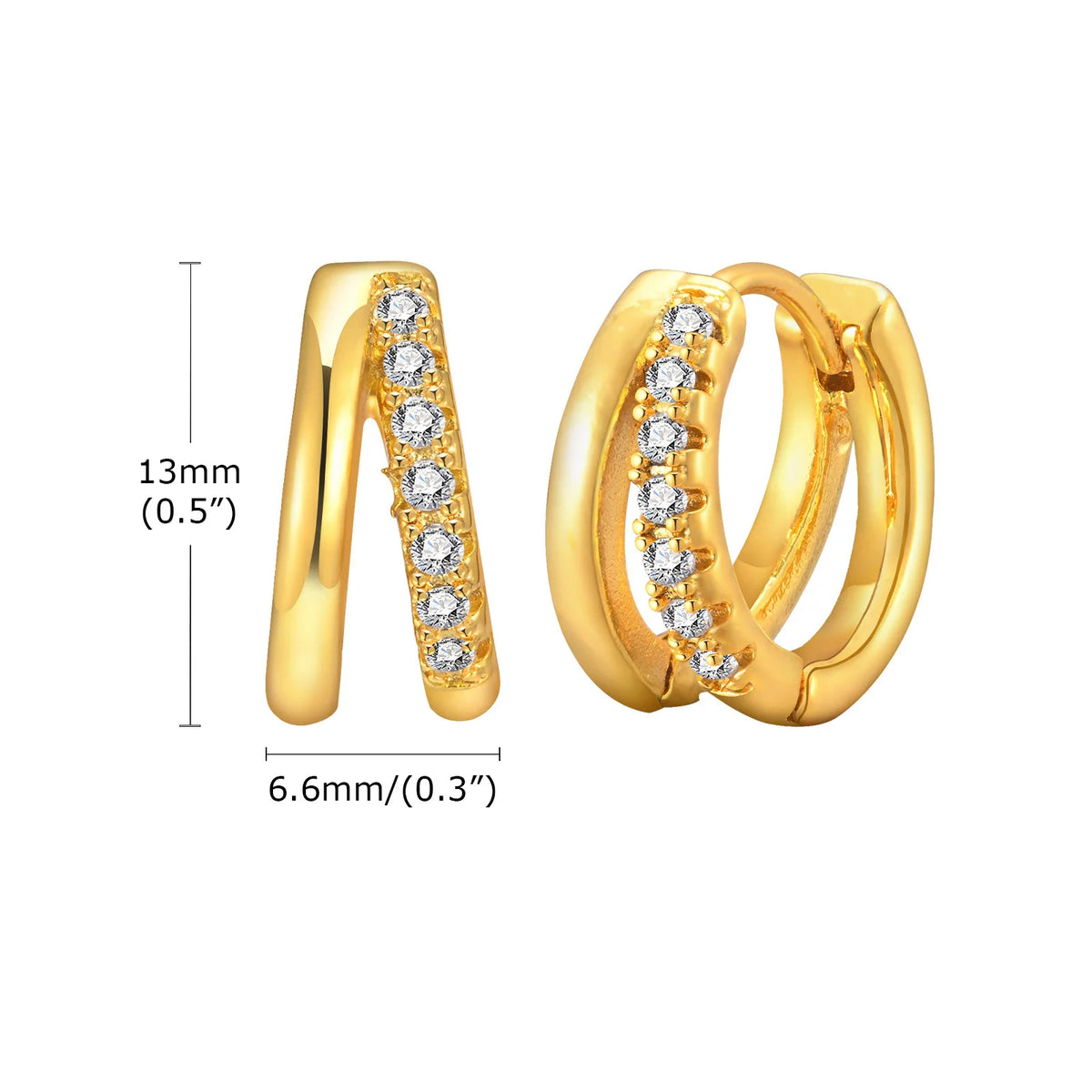 Stainless steel twist circle hoop earrings for women by HSF Marketplace