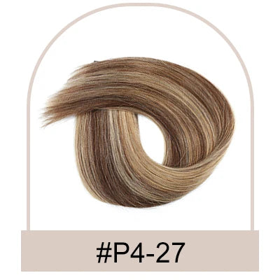 HSF Marketplace straight human hair clip-in ponytail extension, 100g, natural wrap-around style