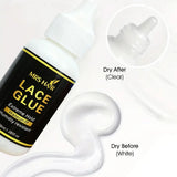 Lace Melting Spray Extreme Hold Waterproof Lace Glue Wig Adhesive Remover Lace Frontal and Full Lace Wigs Durable