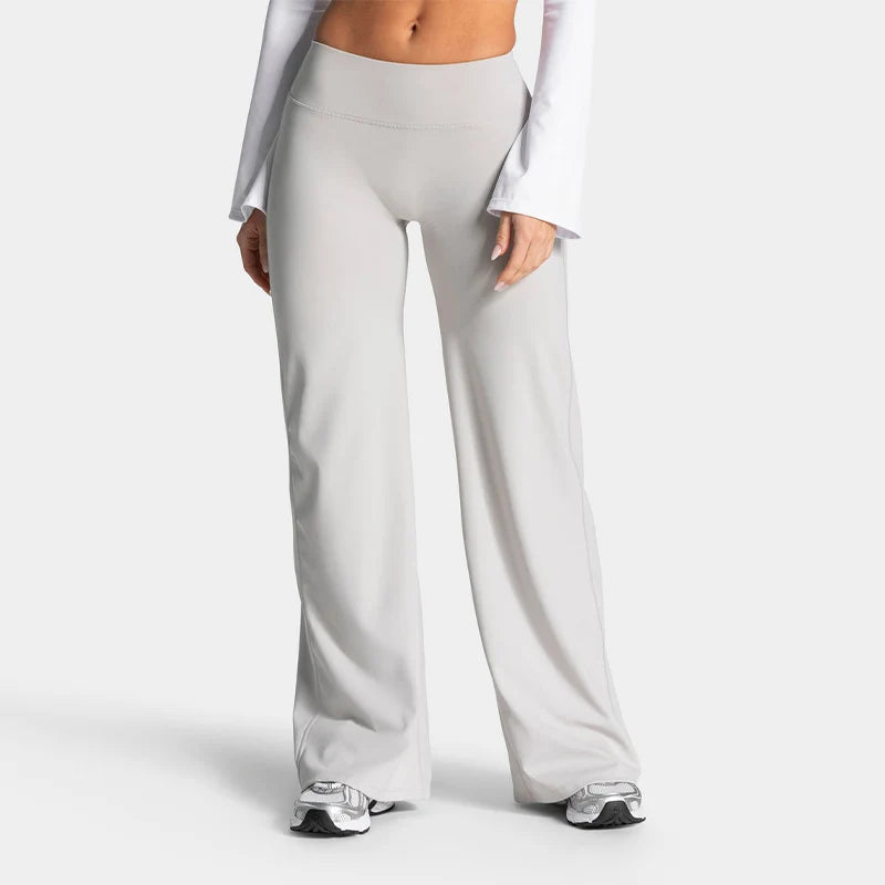 Women's scrunch straight-leg leggings with butt-lifting fit, wide-leg design, and sculpting details by HSF Marketplace