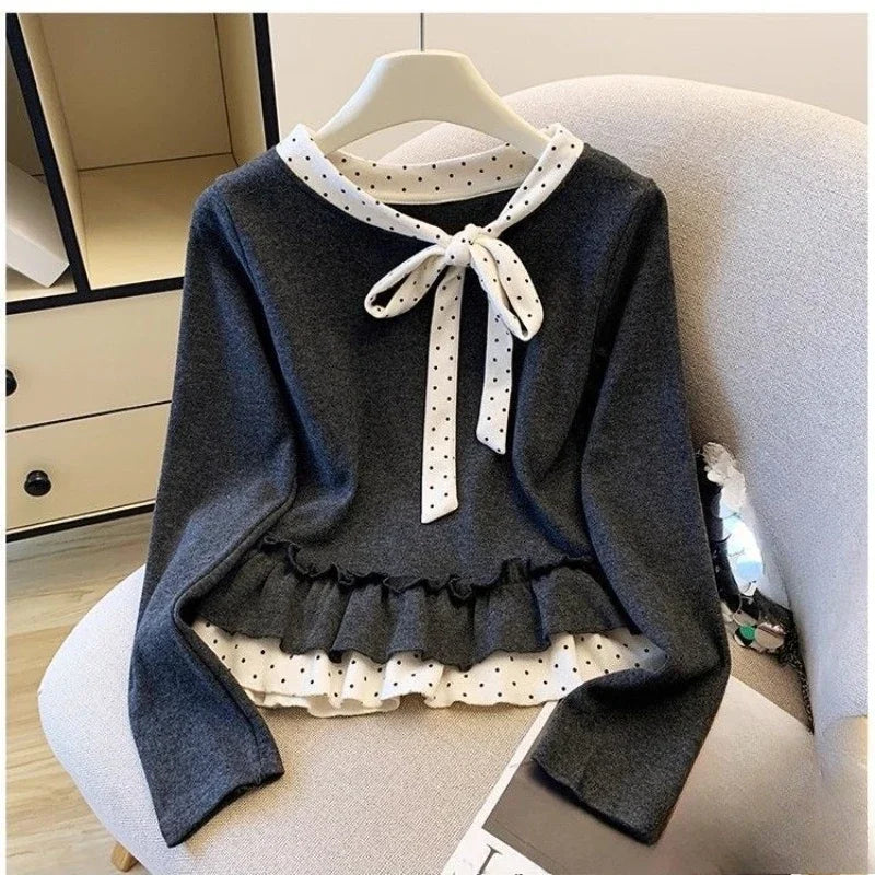Kawaii women's long sleeve T-shirt in Y2K Japanese style, K-Culture merch by HSF Marketplace