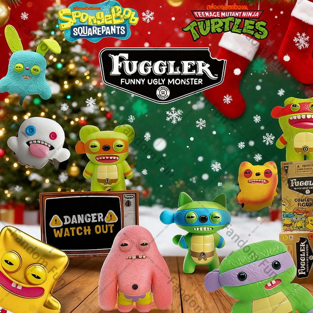 Fuggler Original blind box keychain pendant, funny ugly monster collectible figure doll, 6–8.5cm pendant