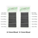 NATUHANA W-Shaped 4D 5D Volume Eyelash Extensions Premade Volume Fans W Shape Lashes Natural Soft False Eyelashes for Makeup