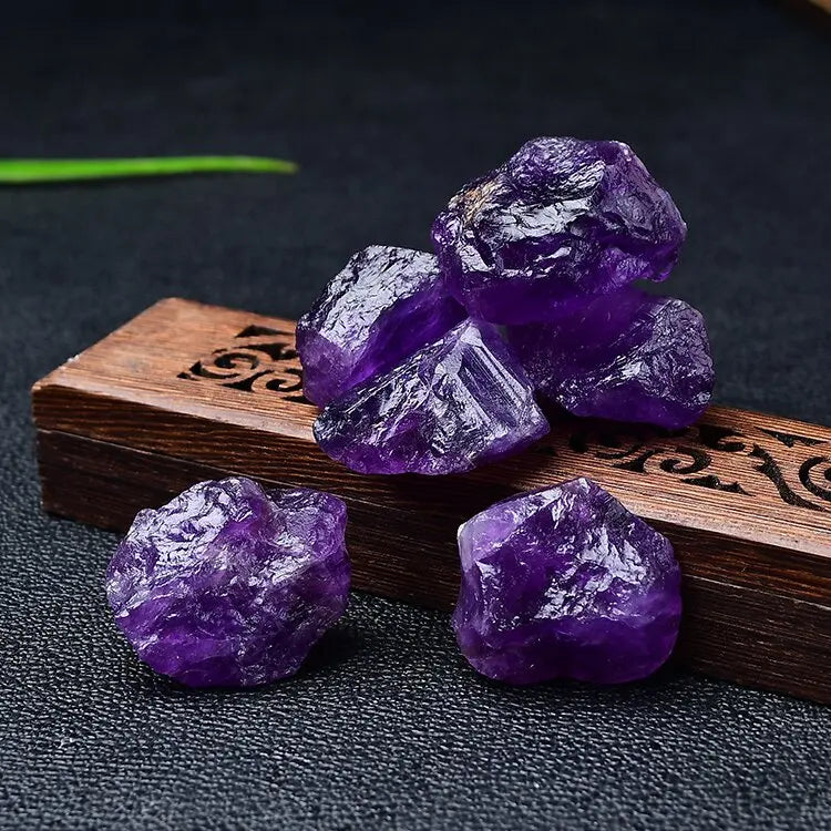 Purple Amethyst Rough Healing Crystal Reiki Raw Stones Natural Quartz Stone For Sale