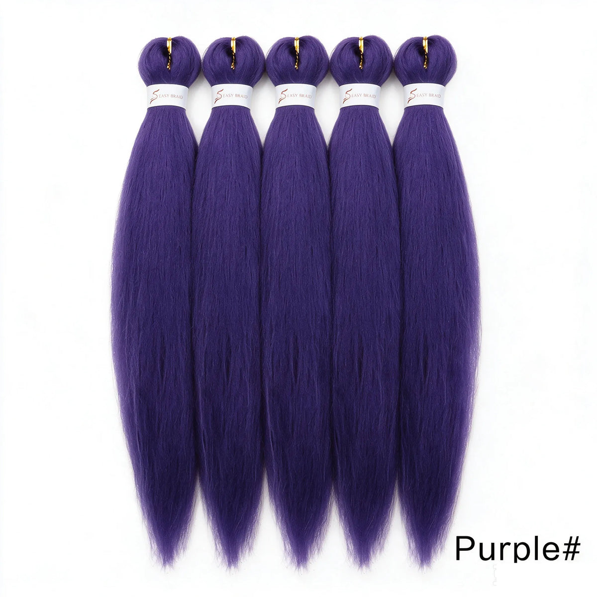 20Inch Synthetic 5PCS  Pre Stretched Braiding Ombre Hair Extension for Black Women Yaki Straight EZ Braid Hair Piece