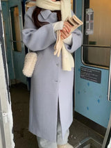 Korean-style woolen coat for women, soft warm fabric and stylish design by HSF Marketplace