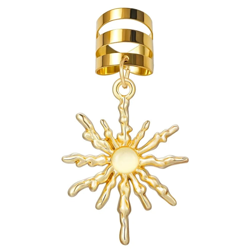 Stars tulip alloy hair jewelry for stylish braid accessories, HSF Marketplace hair styling tool