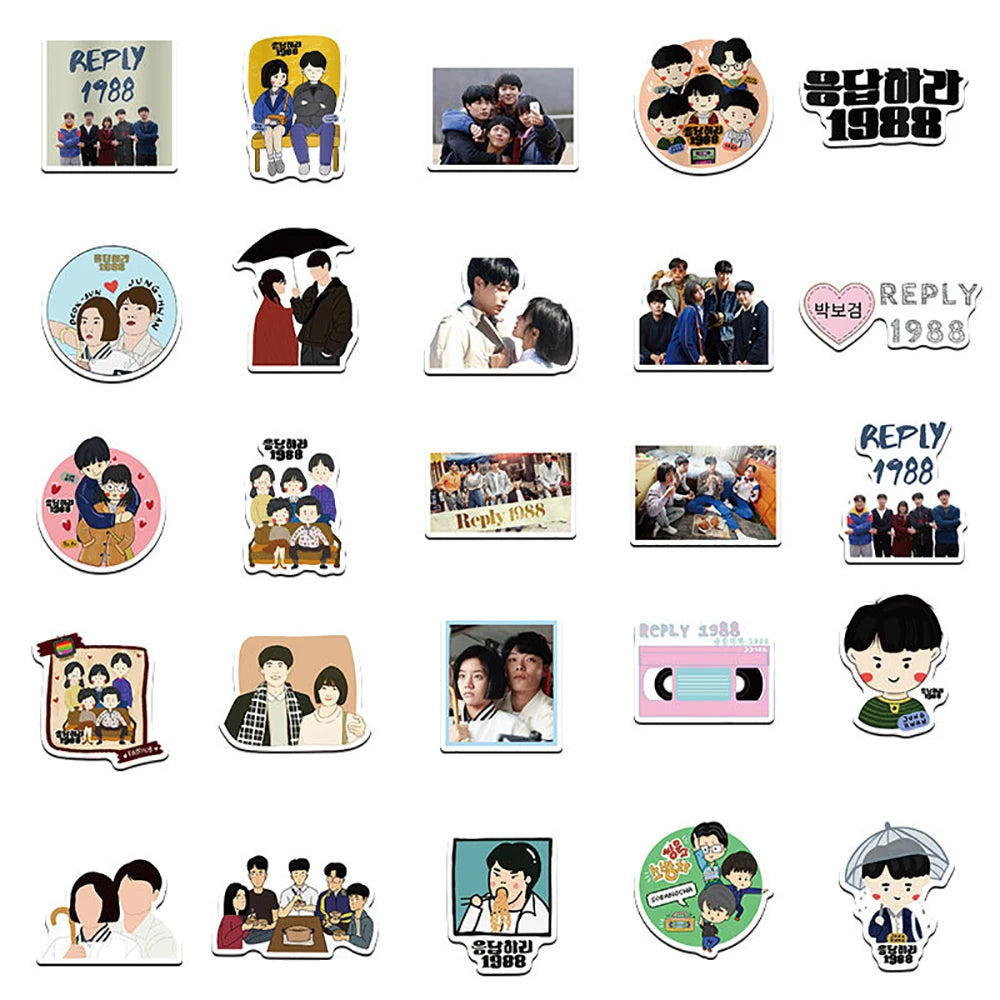 Reply 1988 Korean drama stickers by HSF Marketplace for DIY projects and gifts