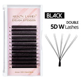 Arison 3D-6D W-Shape false eyelash extensions for creating volume fans