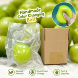 2026 New Handmade Crispy Mango Squishy Stress Ball Crunchy Squeeze Fidget Toy Round Blocks ASMR Sensory Decompression for Adults