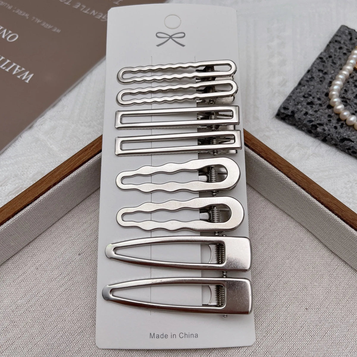 Sliver Metal Hair Clips Women Girls Y2K Duckbill Hairpin Personality Bangs Side Headwear Barrettes Hairclip Styling Accessories