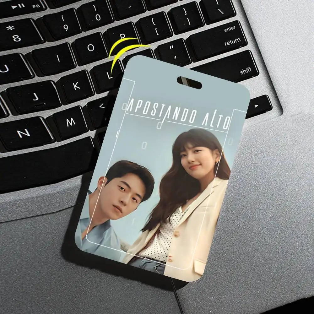 Korean drama ID card sleeve with lanyard by HSF Marketplace for easy-access badge display