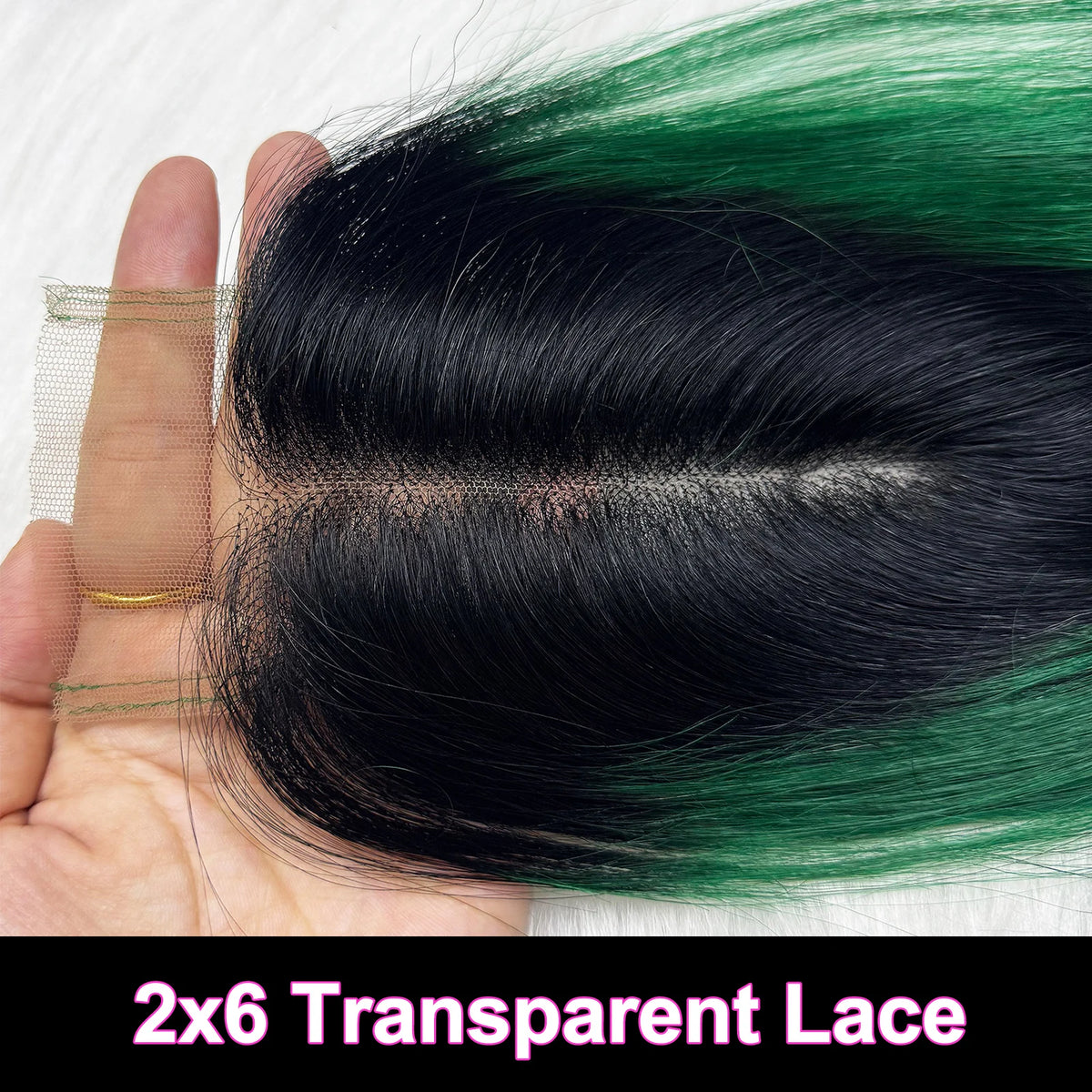 Bone Straight Human Hair Bundles with 2x6 Transparent Lace Closure 100% Virgin Hair Weave Extensions for Black Women