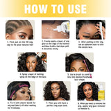 GOIPLE Waterproof Lace Glue Kit Melting Spray Holding Spray Wig Adhesive Remover HD Wig Caps for Natural Hairline Install