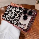 Burgundy leopard print phone case for iPhone 13–18 Pro Max by HSF Marketplace