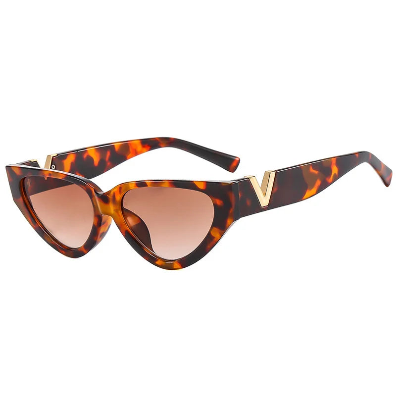 Luxury vintage cat-eye sunglasses for women by HSF Marketplace, stylish designer eyewear with UV400 protection and elegant frame.