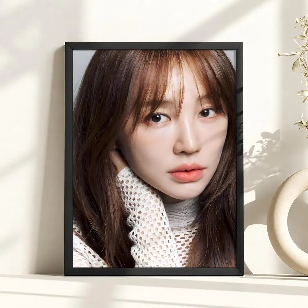 Yoon Eun Hye retro visual poster for home decor, K-culture merchandise by HSF Marketplace