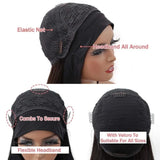 200% density 30-inch body wave human hair headband wig for Black women by HSF Marketplace