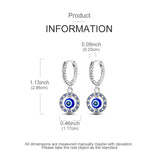 925 sterling silver hoop earrings with night sky gemstones, HSF Marketplace jewelry