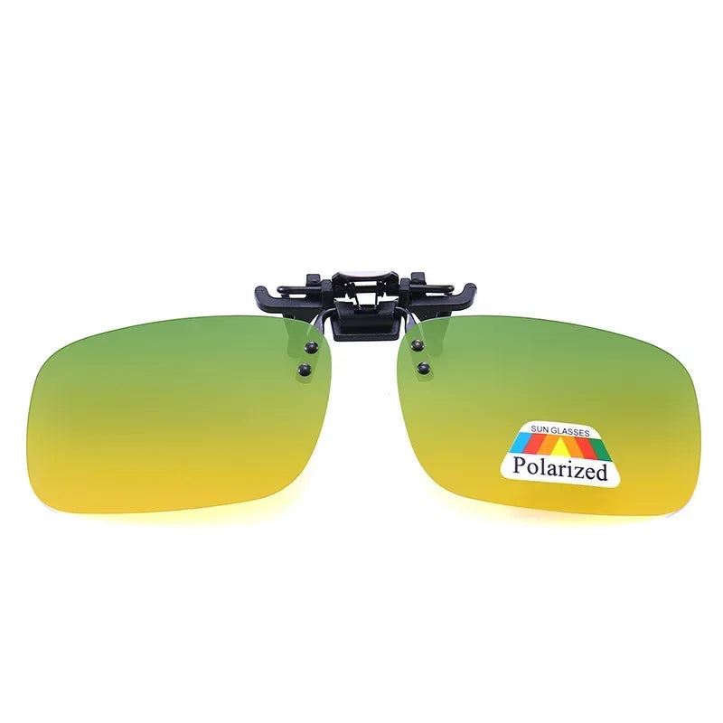 HSF Marketplace polarized sunglasses clips for glasses, night driving vision enhancement, UV400 outdoor shades, high-definition sun protection