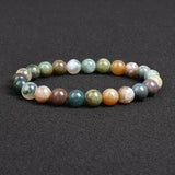 Genuine Natural Stone Bracelet Apatite Lapis Lazuli Agate Crystal Tiger Eye High Quality Gem Beads Bracelet Homme Jewelry Bangle