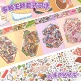 3D miniature house scene sticker book for creative kids, HSF Marketplace sticker therapy set
